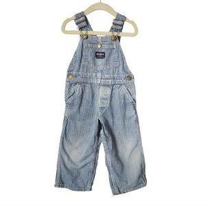 OSHKOSH x VINTAGE Union made Railroad Stripe Demin Vestbak‎ Overalls infant